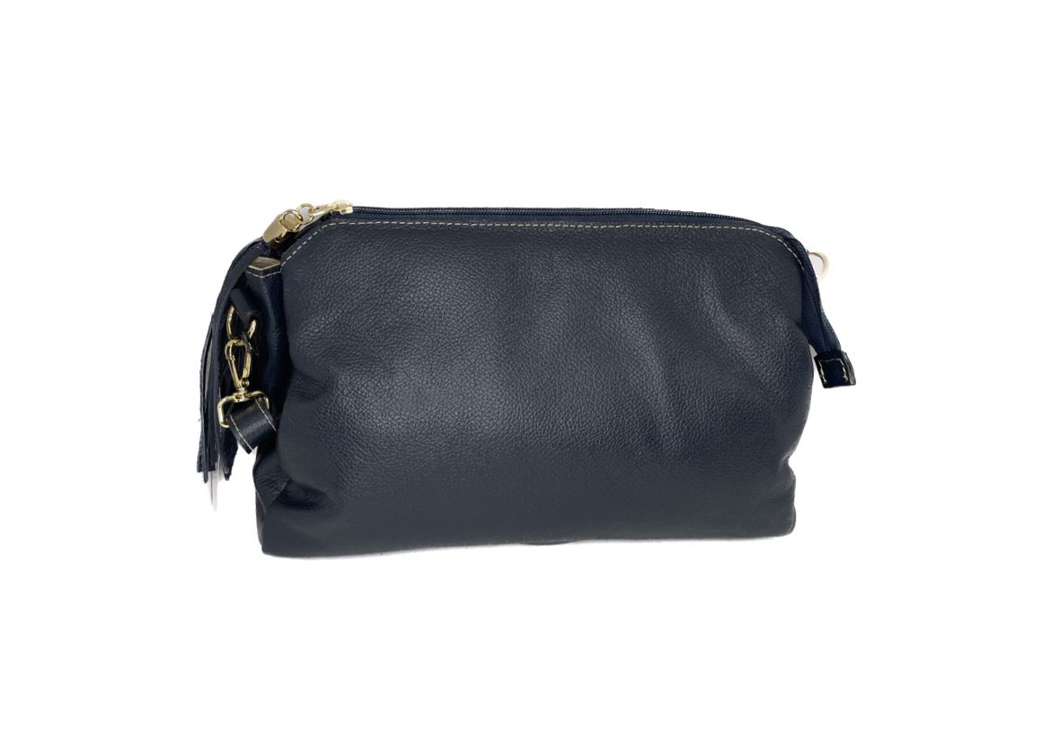 bolsa tranversal couro legítimo 1284
